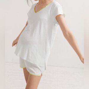 Hatch the maternity Pointelle short PJ set, 0 (xsmall, small)